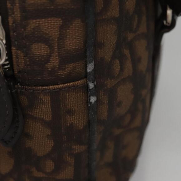 DIOR Romantic Trotter Canvas Shoulder Bag Pvc Brown - Picture 6 of 13